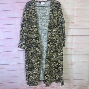 LulaRoe Long Sleeve Open Front Cardigan Duster Size‎ Large